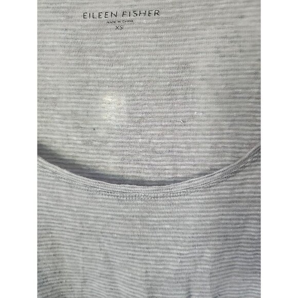Eileen Fisher Top Size Xs Linen Jersey Tee Minimal Cottage NEW CR50 Excellent - Picture 2 of 8